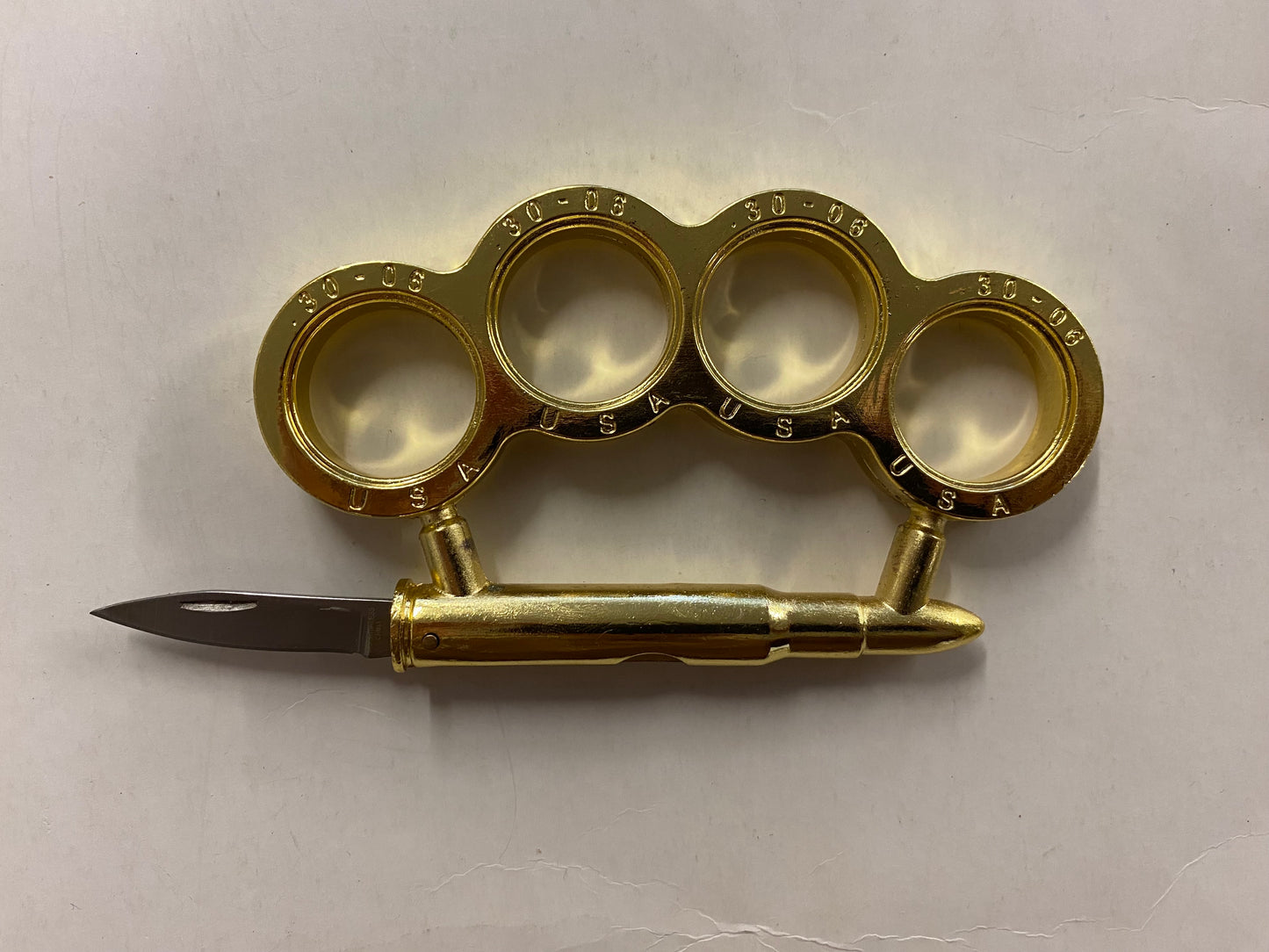 Brass Knuckles with Knife