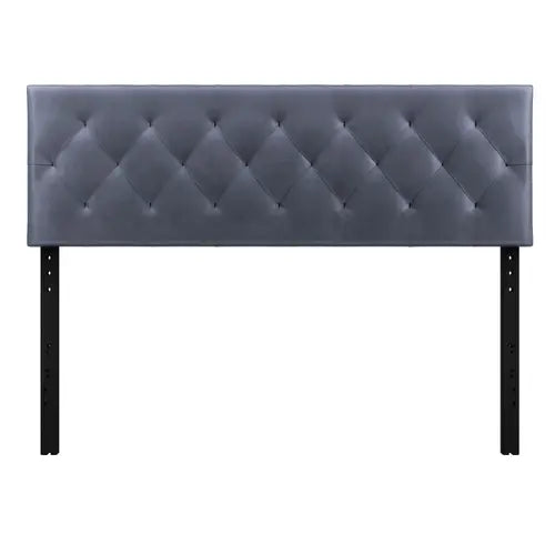 Faux Leather Diamond Tufted Upholstered Headboard