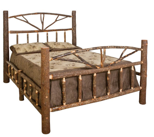 Hickory Bed and Headboard