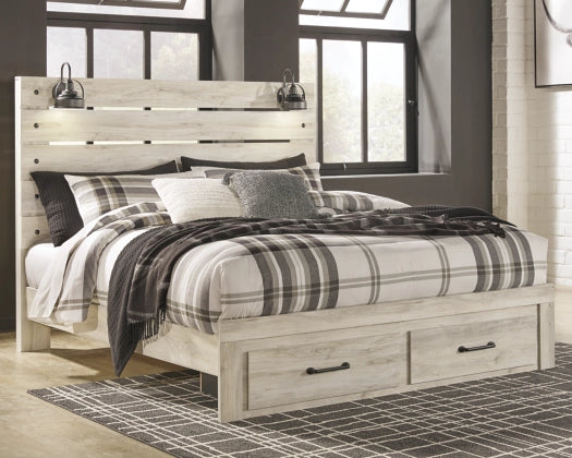 Cambeck Panel Beds with 2 Storage Drawers