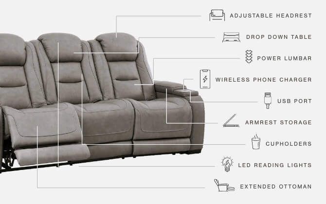 The Man-Den Power Reclining Set