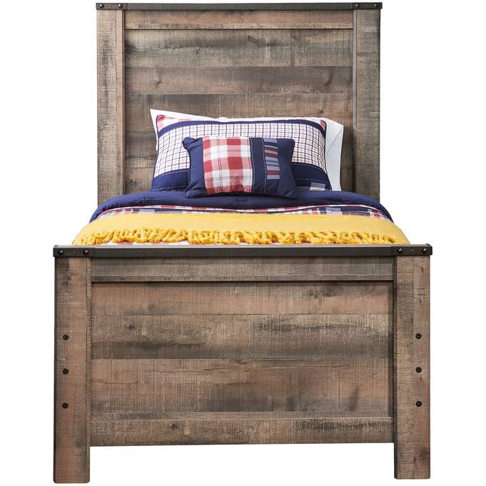 Trinell Rustic Brown Panel Bed